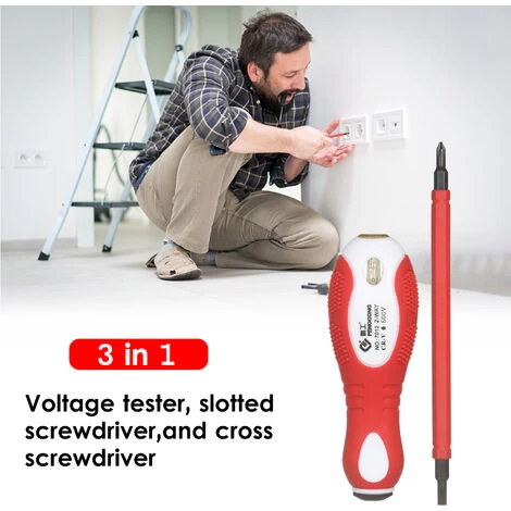 SUPERSELLER Coffret De Tournevis Testeur De Tension De Tournevis Isolé 500 V, PH1 Et SL4 - PH1 Et SL4 – Image 4