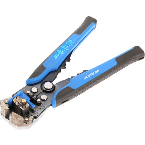 SUPERSELLER Pince à Dénuder Meterk Multifonctionnel Automatique Réglable Câble Dénudeur Cutter Outil De Sertissage Pince À Éplucher, Bleu - Bleu