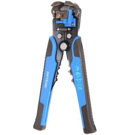 SUPERSELLER Pince à Dénuder Meterk Multifonctionnel Automatique Réglable Câble Dénudeur Cutter Outil De Sertissage Pince À Éplucher, Bleu - Bleu – Image 2