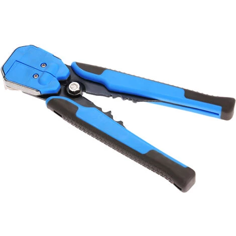 SUPERSELLER Pince à Dénuder Meterk Multifonctionnel Automatique Réglable Câble Dénudeur Cutter Outil De Sertissage Pince À Éplucher, Bleu - Bleu – Image 4