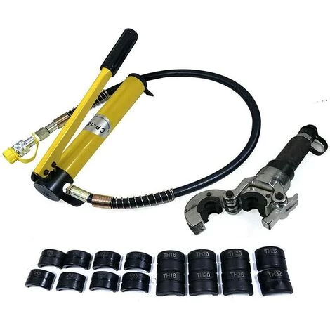 GOJOY Pince à Sertir Hydraulique 6T 16-20-26-32MM Pince à Sertir, Pince à Sertir Pour Tuyaux En Forme De U/TH, Pince à Sertir Manuelle Outil De Sertissage PE-X Pour Tuyaux Composites PEX PE-X PB Pipe – Image 2