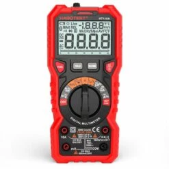 Multimètre, Ohmmètre Et Ampèremètre Multimètre Numérique HABOTEST HT118A Multimètre à Portée Automatique 6000 Points True RMS Mesurant La Tension AC/DC Résistance De Courant Capacité Fréquence Température NCV Diode De Test Avec Lampe De Poche Rétroéclairé