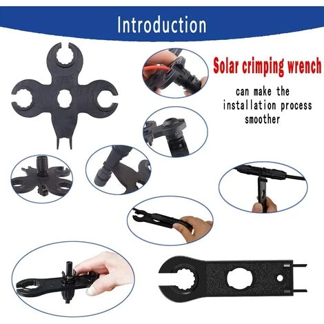 ELLE Kit D'outils De Sertissage Compatible Avec Le Connecteur De Câble Solaire MC4, 27 Pièces – Image 3