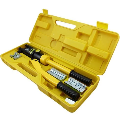 Hengda Pince à Sertir Hydraulique Pince à Sertir 10 à 300 Mm² Pince à Sertir Pour Cosses De Câble - Jaune