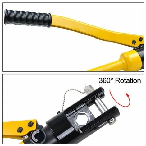 Hengda Pince à Sertir Hydraulique Pince à Sertir 10 à 300 Mm² Pince à Sertir Pour Cosses De Câble - Jaune – Image 3