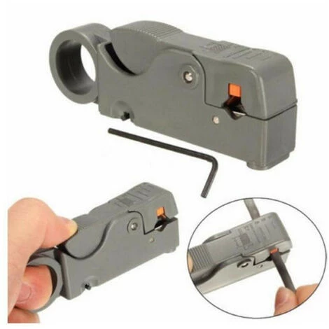 MALLOMNE Pince �� D��nuder Automatique �� Double Lames Pratique Coupe-cable – Image 5