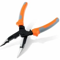 DECKON Pince à Sertir 5 En 1 De 8 Pouces, Dénudeur De Fil D'électricien, Pince à Découper De Câble Multifonction Avec Nez à Aiguille