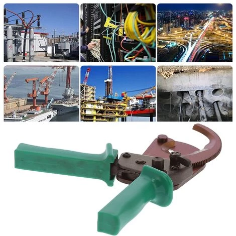 SZYB Ciseaux à Cable Coupe-cable à Cliquet 300mm2 Ciseaux De Qualité Industrielle Outil Manuel De Coupe De Cable – Image 4