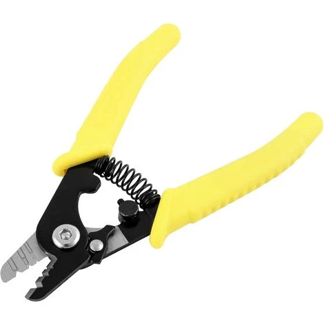 Pince à Dénuder Les Fibres Optiques Avec Dénudage Segmenté à Trois Trous Poignée Antidérapante Boucle De Sécurité Pour Tubes Lâches Fibres Nues Fibres Gainées Betterlife – Image 2