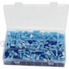 SUPERSELLER 300 PCS Mâle Femelle Entièrement Isolé Fil À Sertir Terminal Electrica Fil Connecteur Nylon Rapide Connecteurs DIY Terminaux Ensemble Pour Automobile Marine - Bleu