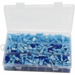 SUPERSELLER 300 PCS Mâle Femelle Entièrement Isolé Fil À Sertir Terminal Electrica Fil Connecteur Nylon Rapide Connecteurs DIY Terminaux Ensemble Pour Automobile Marine - Bleu