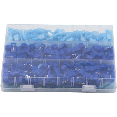 SUPERSELLER 300 PCS Mâle Femelle Entièrement Isolé Fil À Sertir Terminal Electrica Fil Connecteur Nylon Rapide Connecteurs DIY Terminaux Ensemble Pour Automobile Marine - Bleu – Image 4