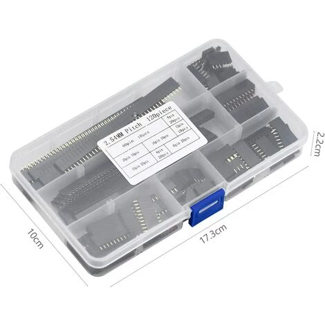 MONLY Kit D'assortiment D'en-tête De Broche Femelle De 2,54 Mm, 120pcs Connecteur Embase Pins LED Connecteur Broches Pour Bouclier Empilable – Image 3