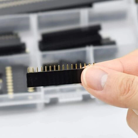 MONLY Kit D'assortiment D'en-tête De Broche Femelle De 2,54 Mm, 120pcs Connecteur Embase Pins LED Connecteur Broches Pour Bouclier Empilable – Image 4