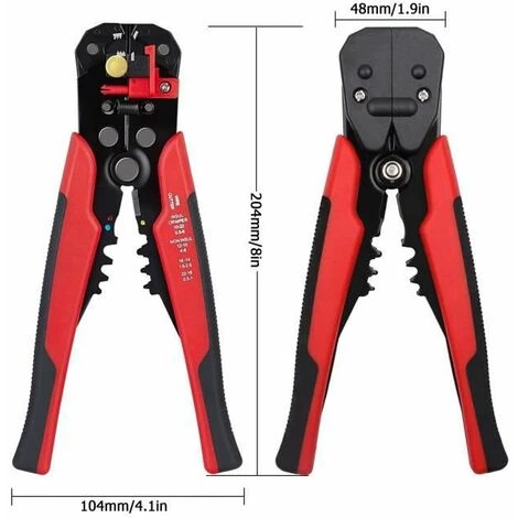 Pince à Dénuder Multifonction Rouge En 8 Pouces FUIENKO – Image 2