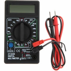 MERKMAK Multimetre Numerique Lcd Dt-830B, Mini Multimetre Portable Pour Voltmetre Ammetre Ac/Dc 750/1000V Ohm Testeur Metre Avec Sonde Noir