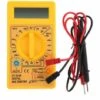 MERKMAK Multimetre Numerique Lcd Dt-830B, Mini Multimetre Portable Pour Voltmetre Ammetre Ac/Dc 750/1000V Ohm Testeur Metre Avec Sonde Jaune