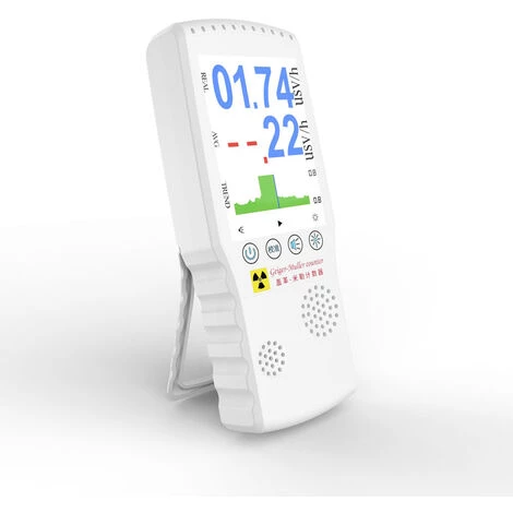 ASUPERMALL Compteur Geiger Portatif Portable Détecteur De Rayonnement Nucléaire Et électromagnétique Multifonctionnel, Blanc – Image 3