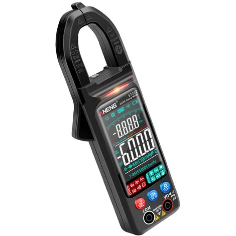 ANENG ST212 Pince Multimètre Numérique Intelligente 6000 Points Voltmètre AC & DC 400A Ampèremètre VA Affichage Coloré, Noir - Noir – Image 2
