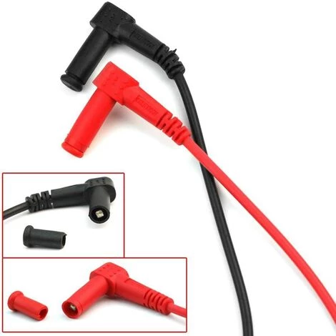 TANABATA 2pcs Multimètre Numérique Cordon Sonde Testeur Câble 1000V 10A – Image 4