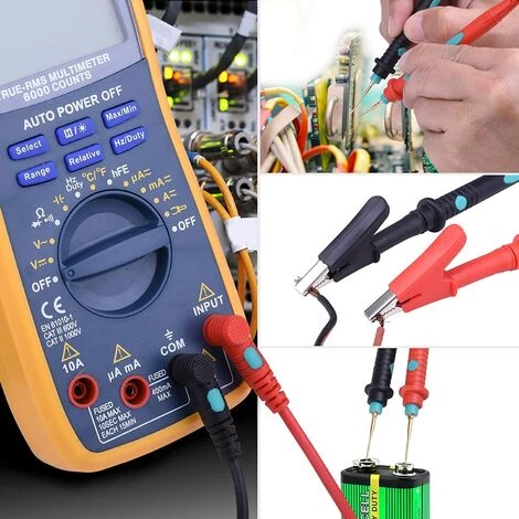 ALMI 16pcs Sondes De Multimètre Accessoires Pour Multimètre Kit De Fils De Test – Image 4