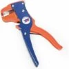 BEARSU Pince à Dénuder Automatique Sertisseur Coupeur De Cables Multifonctionnel Outils A Dénuder Aquilin De Fils Outillage A Main Orange 150 Mm Pince Coupe Câble En Bec De Canard (Bleu&Orange)