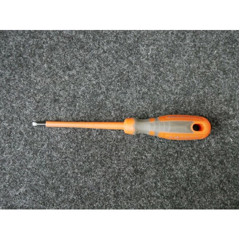SIBILLE FAMECA Tournevis Plat 4x100mm Isolé 1000V Manche Bi-matière Lame Non-decolletée IS18ND