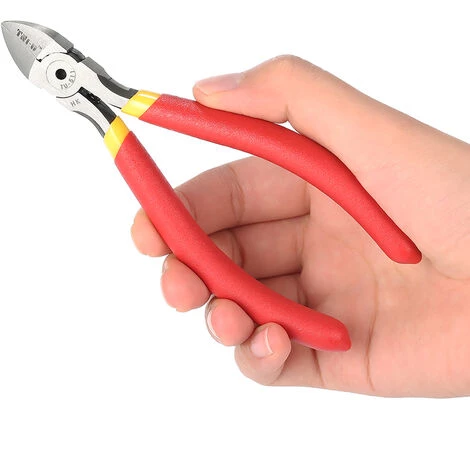 TNI-U Pince Coupante Diagonale Laterale, Outil A Main Ouverte Pour Reparation De Coupeur De Cable, 5 '' – Image 5