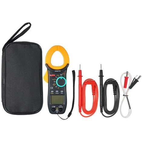 NJTY Pince Amperemetrique Numerique, Gamme Automatique, 4000 Comptes