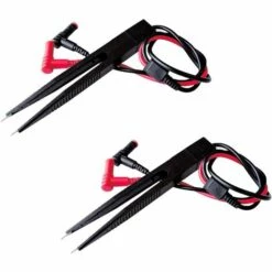 ALMI 2 Pièces SMD LCR Puce Test Clip Capacité Inductance Résistance Test Pince Mètre Sonde Plomb Multimètre Pince à épiler