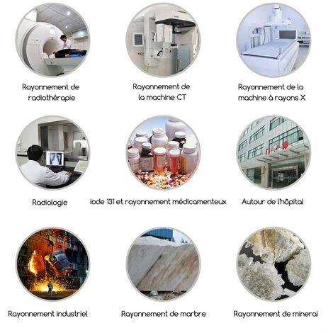 HAPPYSHOPPING Détecteur De Radiations Nucléaires Portable à Main Affichage LCD Testeur D'ionisation De Billes Radioactives Pour La Maison Compteur Geiger Détection Des Rayons Bêta/Y/X, Livré Sans Batterie NR-750 – Image 5