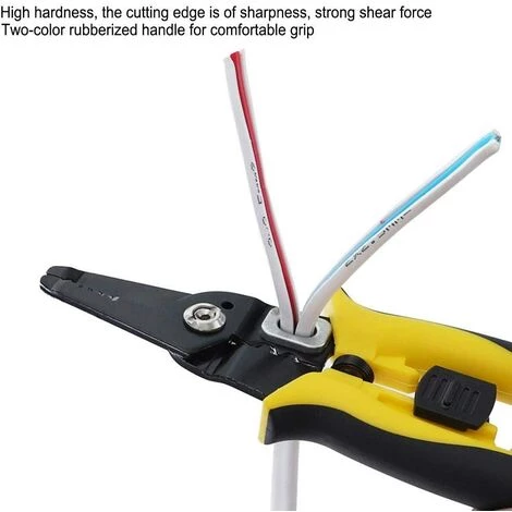 FLYME Pince à Dénuder, Outil De Débroussailleuse à Main Pour électriciens En Acier Allié Multifonction – Image 3