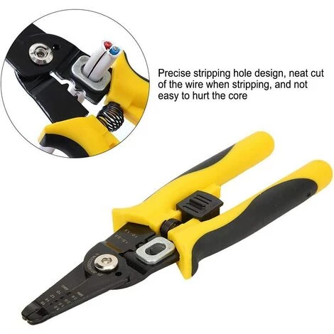 FLYME Pince à Dénuder, Outil De Débroussailleuse à Main Pour électriciens En Acier Allié Multifonction – Image 4