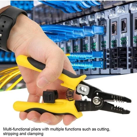 FLYME Pince à Dénuder, Outil De Débroussailleuse à Main Pour électriciens En Acier Allié Multifonction – Image 5