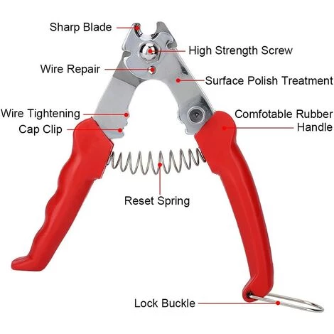 FLYME Vélo Coupe-câble Multifonctions, Vélo De Rayon De Frein Fil Cable Cutter Outil De Réparation – Image 5