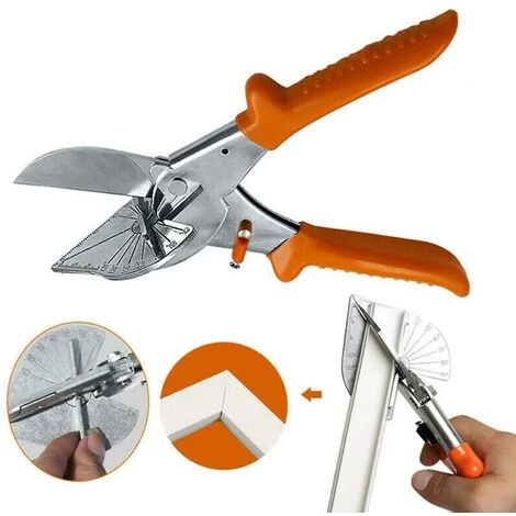 GRID COOL Cisailles à Onglets Multi-angles à Angle Réglable, Cisailles à Onglets Multi-angles Pour Couper Les Cisailles à Fente En Liège En Plastique Pe Pvc (orange) – Image 4