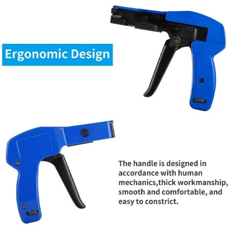 FONTAINEBLEAU Fonepro Outil D'attache De Câble, à Attache à Glissière Professionnel Outil De Fixation Et De Coupe De Fil De Câble, Installation Et Coupe D'attaches En Nylon En Plastique, 1Pcs – Image 4