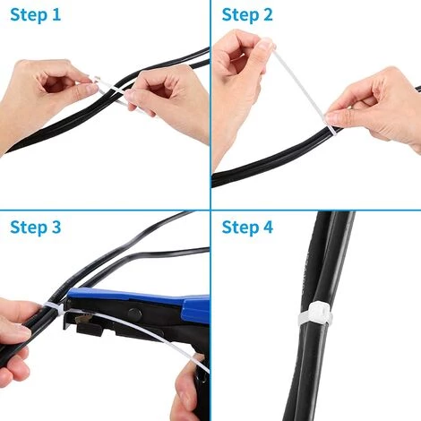 FONTAINEBLEAU Fonepro Outil D'attache De Câble, à Attache à Glissière Professionnel Outil De Fixation Et De Coupe De Fil De Câble, Installation Et Coupe D'attaches En Nylon En Plastique, 1Pcs – Image 5