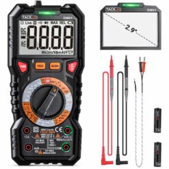 TODOT Multimètre Numérique Avec Température De Détection De Tension Sans Contact, Testeur De Continuité Avec Eclairage - DM01
