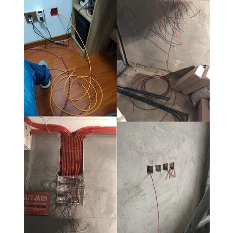 TRIOMPHE Tire Fils Electrique, 5M 5mm, Tire Cable Electrique, Spiralé Flexible Aiguille Tire Fil, Tire Cable Aiguille Electricien, Tire Fil Avec Tête Guidage, Pour Cable Avec Tête Flexible De Guidage,T-Audace – Image 2