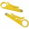 IRISFR Lilaris Denudeur Cable RJ45 Electrique Par Dénude Câbles / 110 Style Punch Down Outil IDC Pour LAN IDC RJ11 Cat5 Cat6 Audio Et Video Couteau à Dégainer Fil Isolation，jaune, Une Pièce
