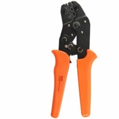 IRISFR Lilaris Pince à Sertir Pour Connecteur Dupont, AWG 20-16 (0,5-1.5 Mm²)Pince à Sertir Manuelle Pour Cosses à Ressort，Orange, Une Piece