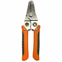 MERKMAK Pince A Denuder Les Fils Multifonctionnelle Pour Electricien, Pince Speciale Pour Couper Le Fil Denuder La Peau Enrouler Le Fil De Pressage Orange