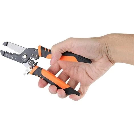 TINOR Denudeur Fil Electrique, Pince A Denuder Automatique Pour Câble, Pince à Dénuder Pour Dénuder Sertissage Serrage Outil De Coupe – Image 2