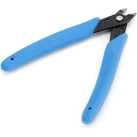 Pince Coupante Diagonale Pince Coupante Cisaille Pour Câble électrique, Precision Electrical Wire Cable Cutter Mini Pince Coupante Diagonal Side Cutter Flush Cutter, Lot De 2 GrooFoo – Image 5