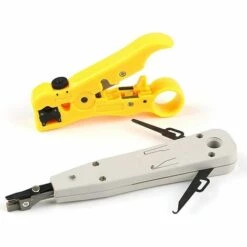LangRay Outil De Perforation, Outil De Dépouillement De Fil Outil De Dépouillement De Cable Outil De Dénudage De Fil Pour Dénudeur De Fil Coaxial Coaxial UTP Cat5 Cat6 Plat Ou Rond