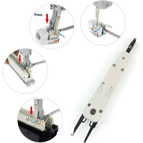 LangRay Outil De Perforation, Outil De Dépouillement De Fil Outil De Dépouillement De Cable Outil De Dénudage De Fil Pour Dénudeur De Fil Coaxial Coaxial UTP Cat5 Cat6 Plat Ou Rond – Image 3