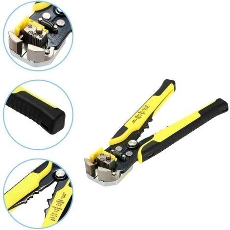 LangRay Pince à Dénuder,Pince à Sertir Dénudeur,de Fils Automatique,avec Reglage De Précision Cables AWG 22-10 (0,2~6.0mm2),Pince Automatique Avec Reglage De Précision Cables AWG – Image 3