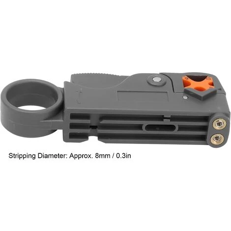 BEARSU Outil De Dénudage De Câble Coaxial, Dénudeur De Fil Léger Outil De Coupe De Fil Outil De Dénudage De Fil Conception à Double Lame Pour Câble Pour Fil – Image 2