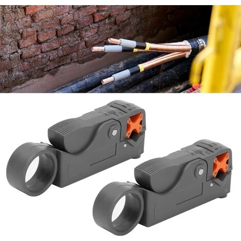 BEARSU Outil De Dénudage De Câble Coaxial, Dénudeur De Fil Léger Outil De Coupe De Fil Outil De Dénudage De Fil Conception à Double Lame Pour Câble Pour Fil – Image 4